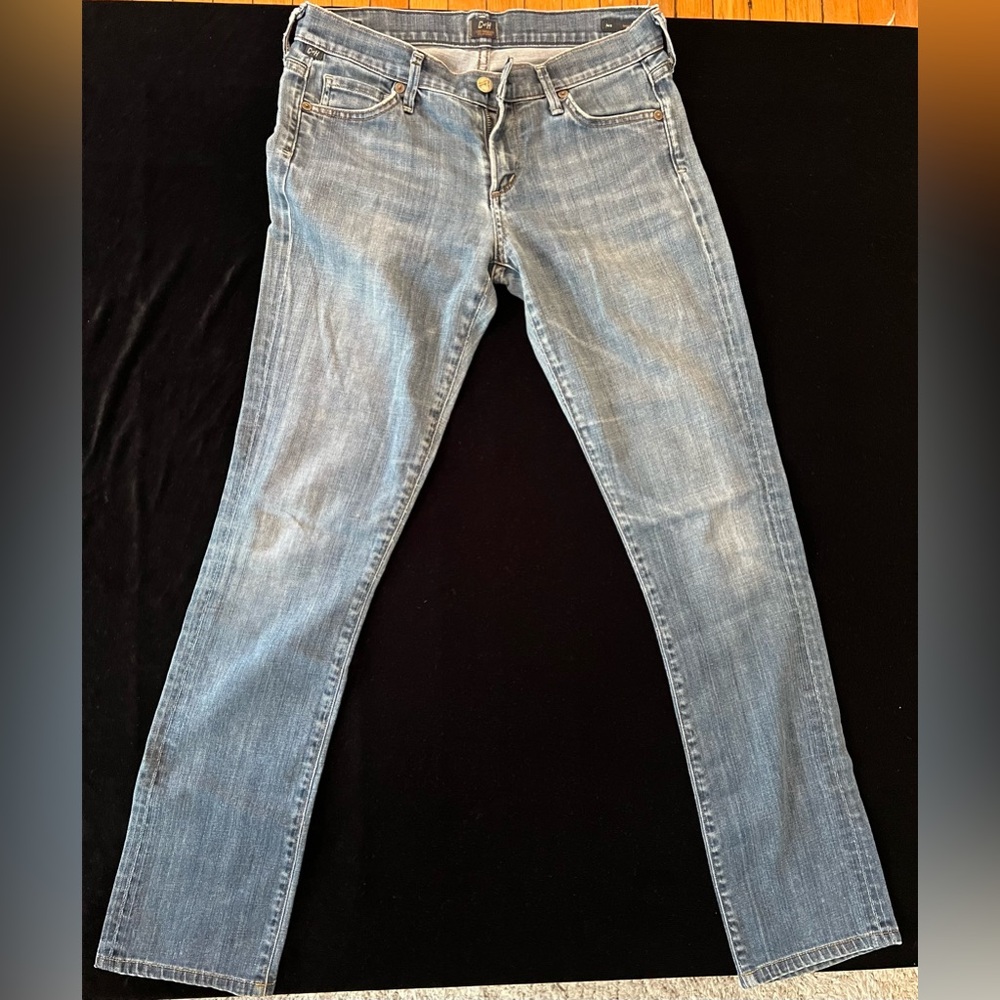 Citizens Of Humanity Blue Straight Leg Denim with Vintage Charm